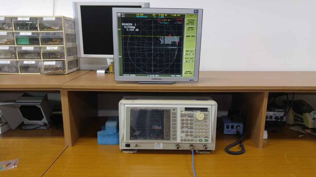 Network analyzer used for RF measurements